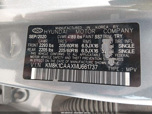 2021 HYUNDAI KONA SE