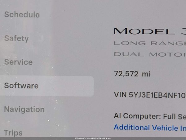 2022 TESLA MODEL 3