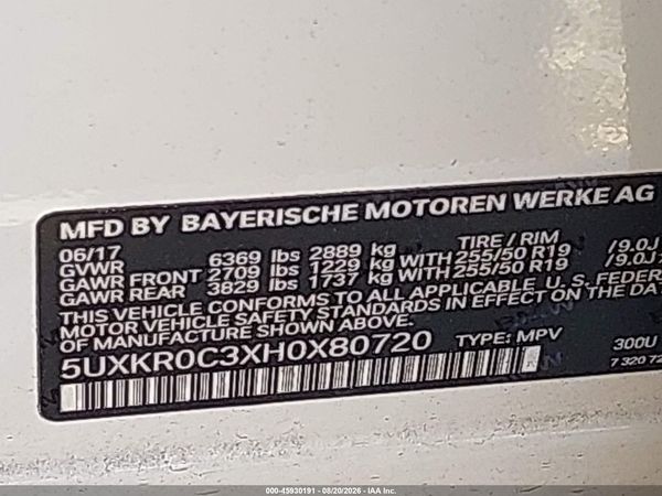 2017 BMW X5 XDRIVE35I