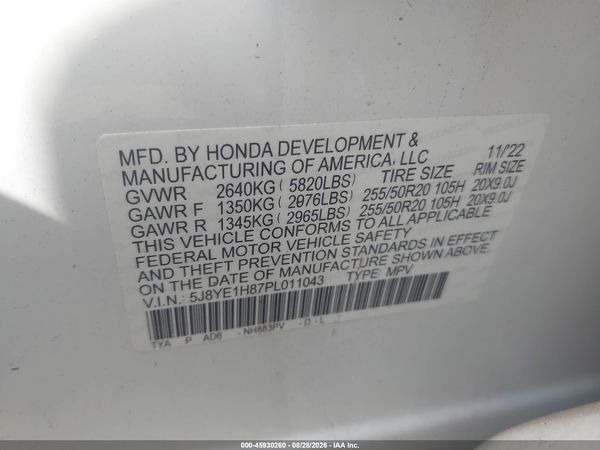 2023 ACURA MDX ADVANCE PACKAGE — I9