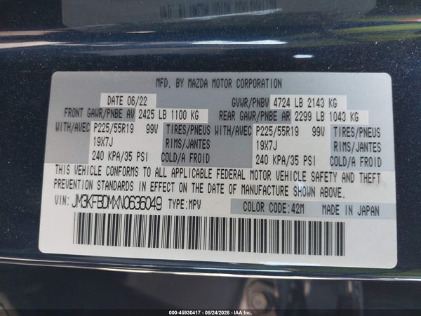 2022 MAZDA CX-5 2.5 S PREMIUM