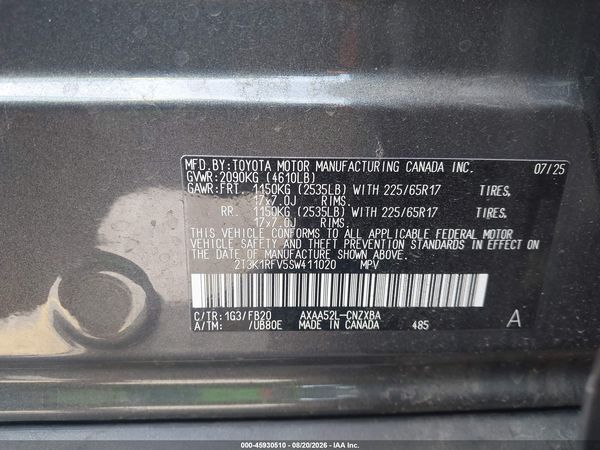 2025 TOYOTA RAV4 LE