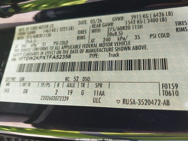 2026 FORD F-150 STX