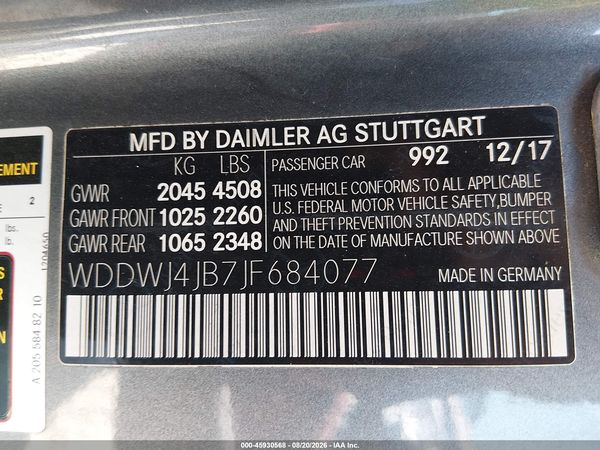 2018 MERCEDES-BENZ C 300 C300