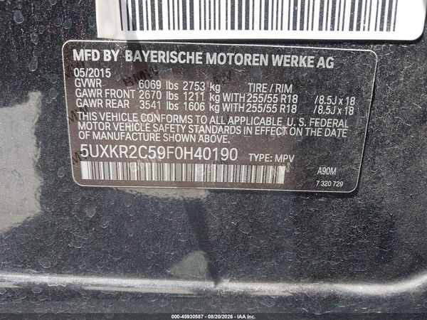 2015 BMW X5 SDRIVE35I