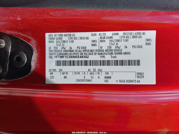 2022 FORD F-150 XLT
