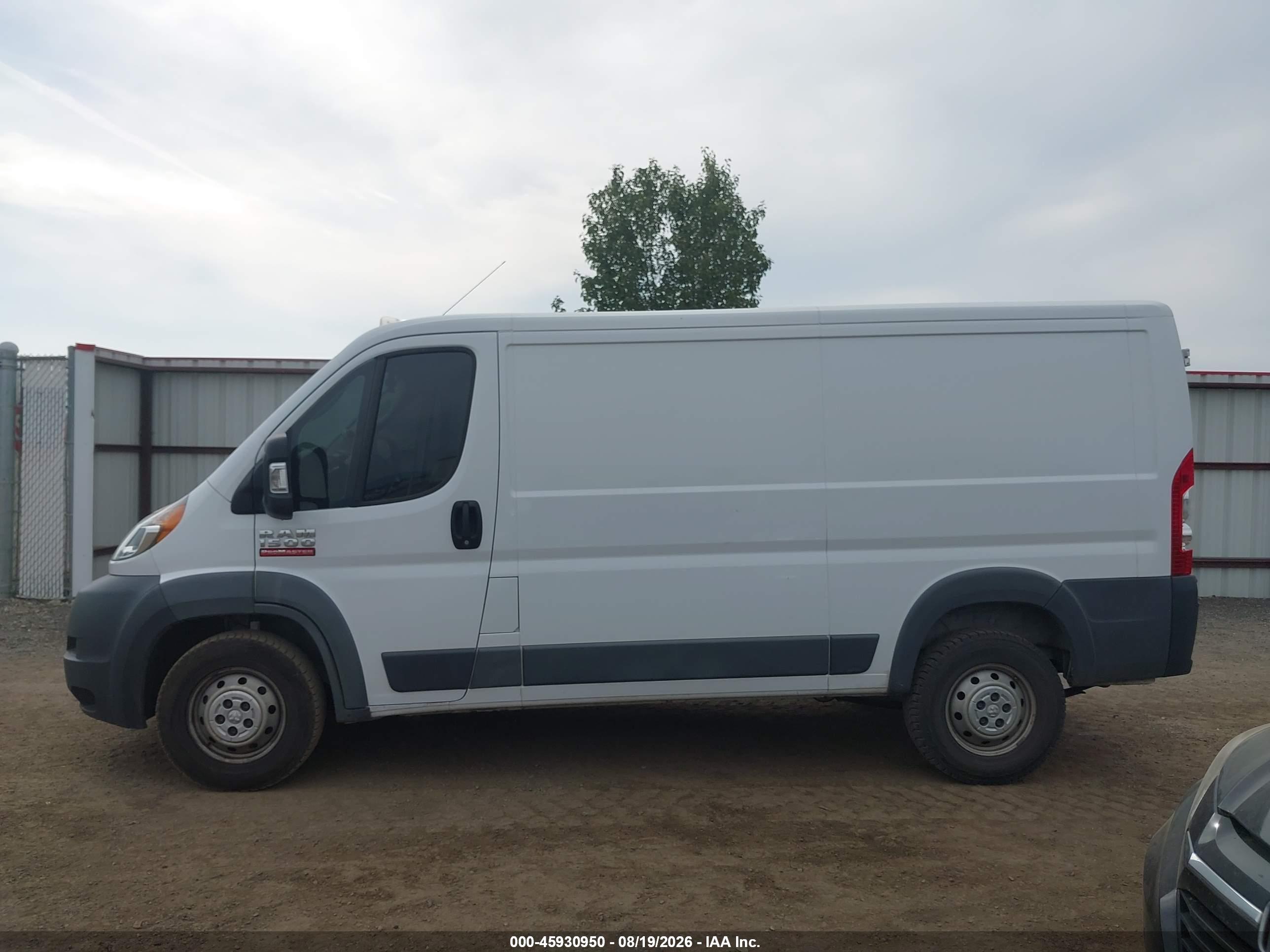 2018 RAM PROMASTER 1500 LOW ROOF 136 WB