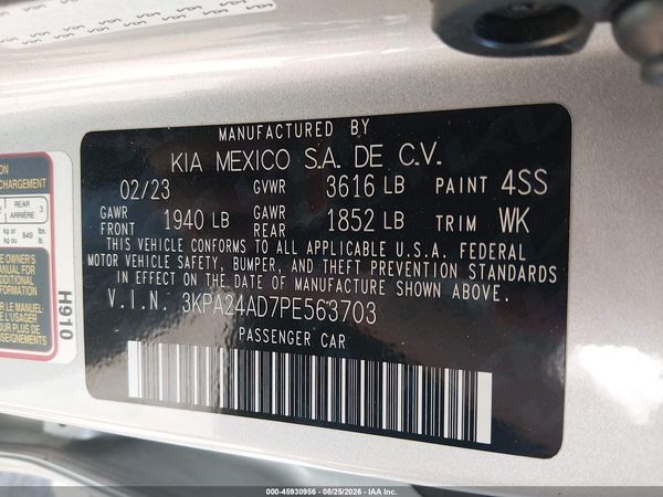 2023 KIA RIO LX