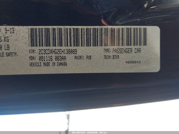 2014 DODGE CHARGER SXT