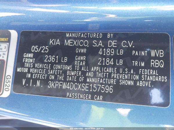 2025 KIA K4 GT-LINE TURBO
