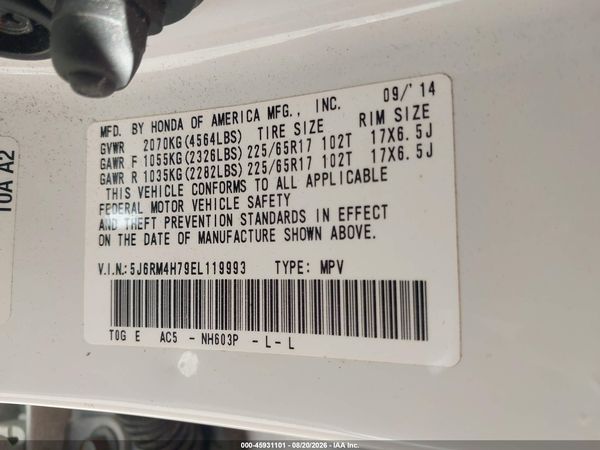 2014 HONDA CR-V EX-L