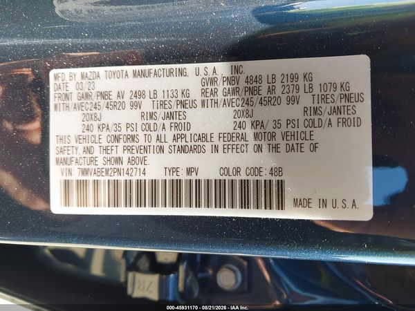 2023 MAZDA CX-50 2.5 S PREMIUM PLUS — I9