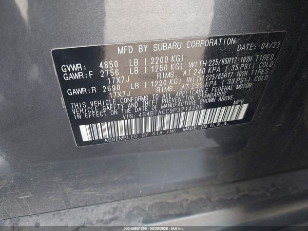 2023 SUBARU OUTBACK PREMIUM