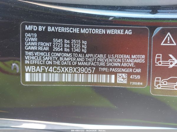 2019 BMW M850I XDRIVE
