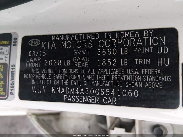 2016 KIA RIO LX