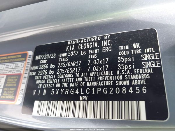 2023 KIA SORENTO LX