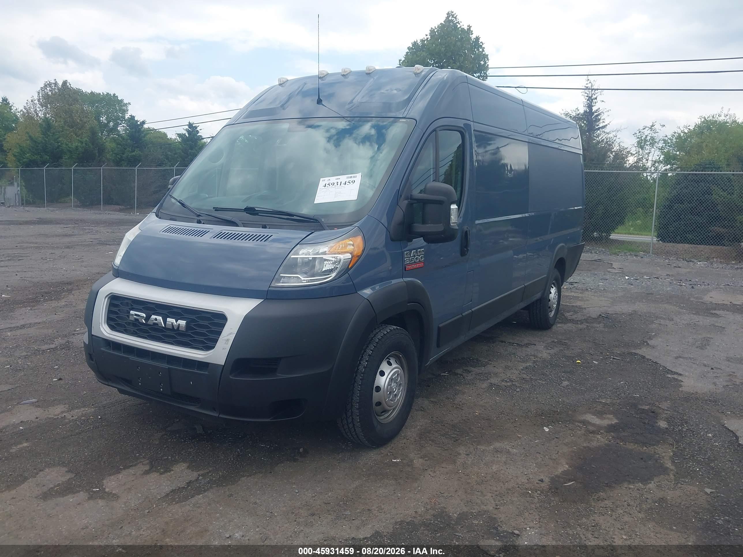 2019 RAM PROMASTER 3500 — I2