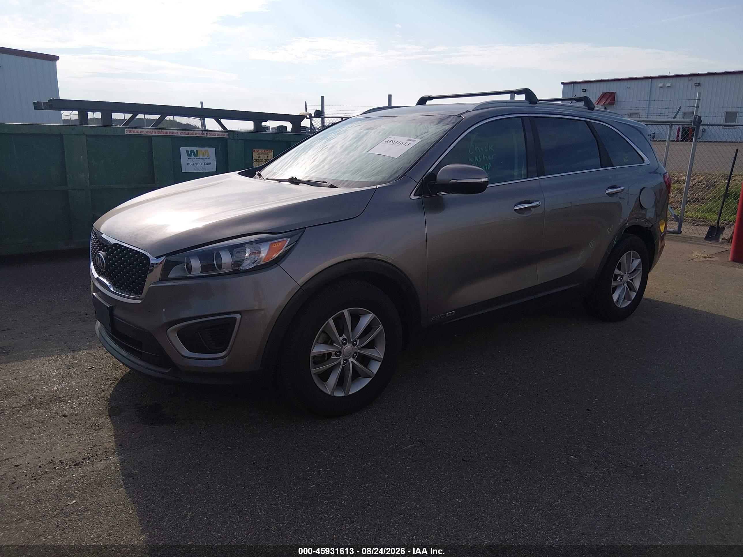 2016 KIA SORENTO 3.3L LX — I2