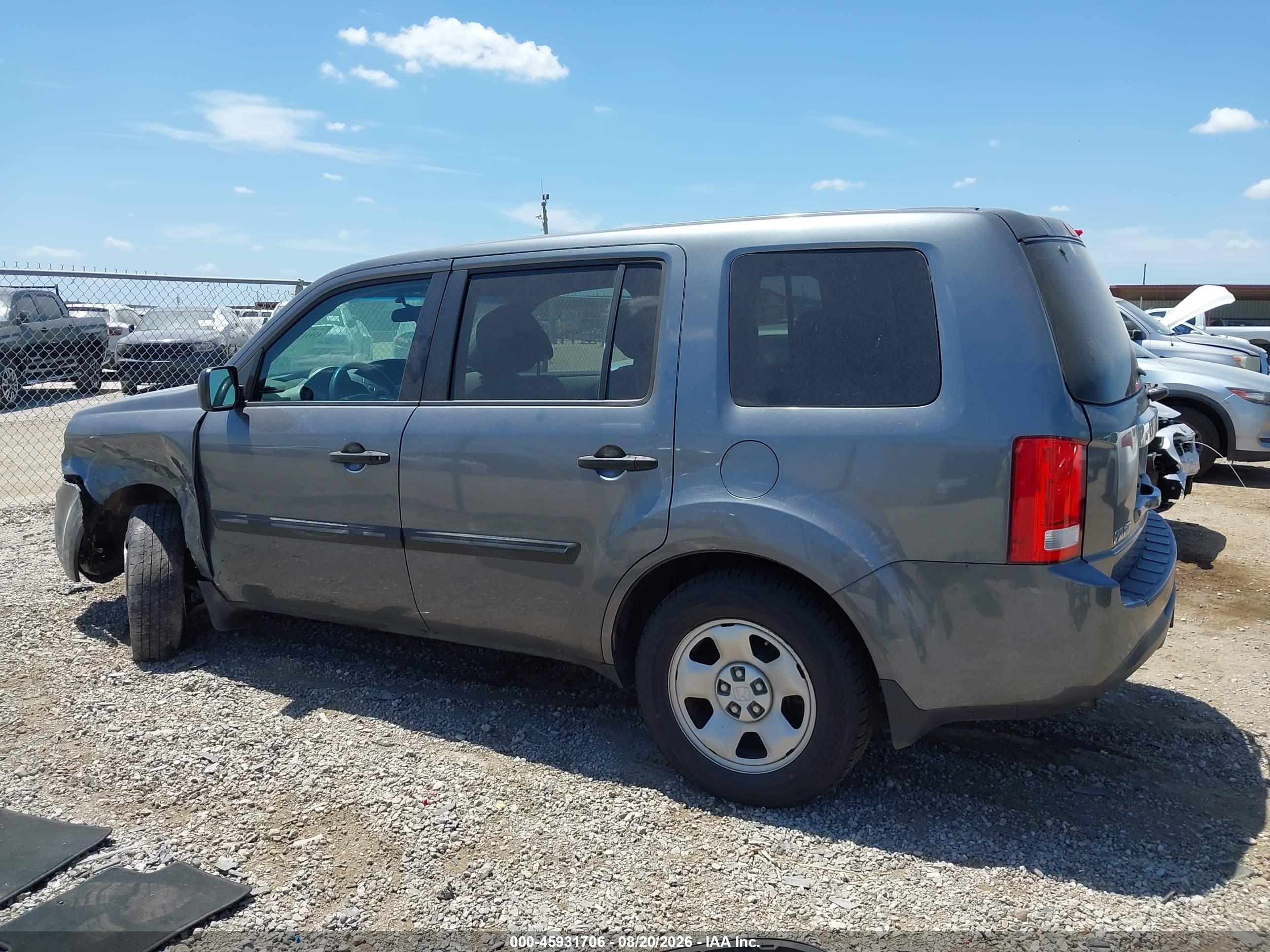 2013 HONDA PILOT LX