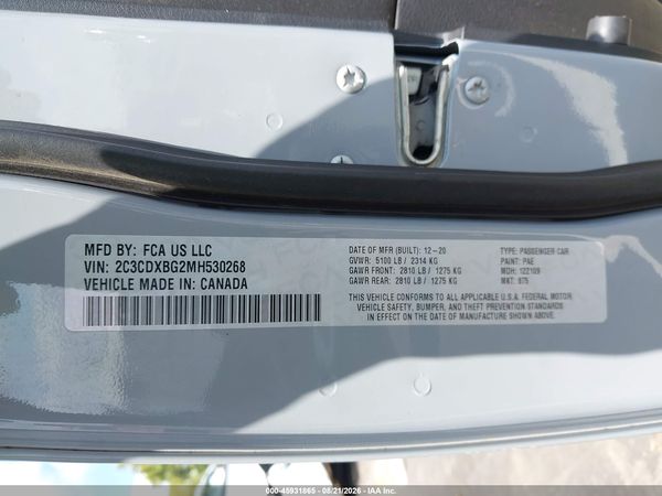 2021 DODGE CHARGER SXT RWD