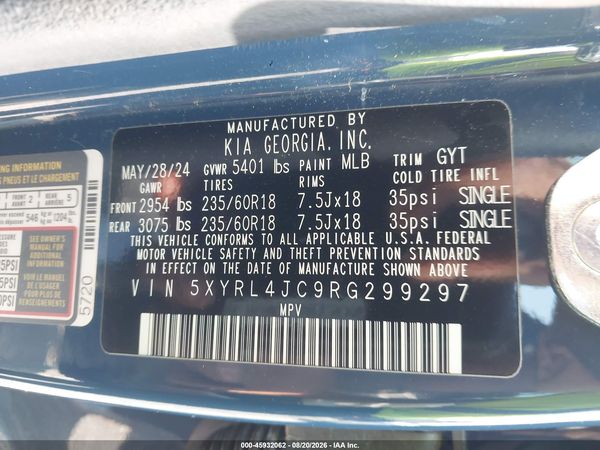 2024 KIA SORENTO S — I9