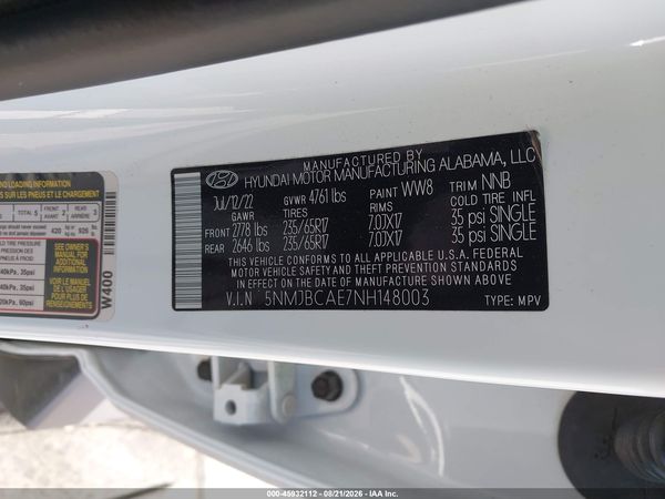 2022 HYUNDAI TUCSON SEL