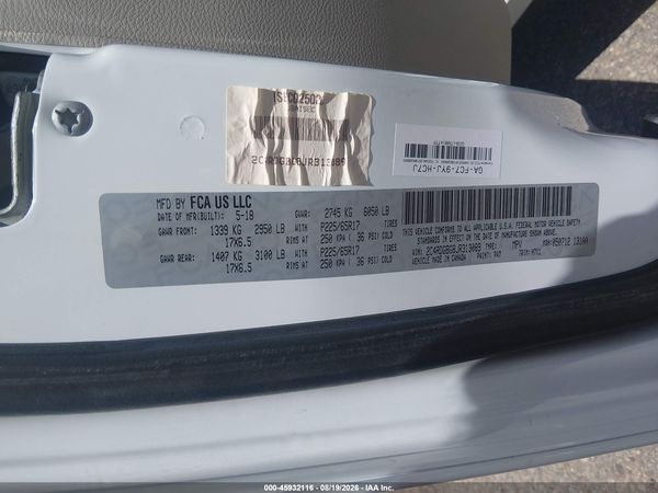2018 DODGE GRAND CARAVAN SE