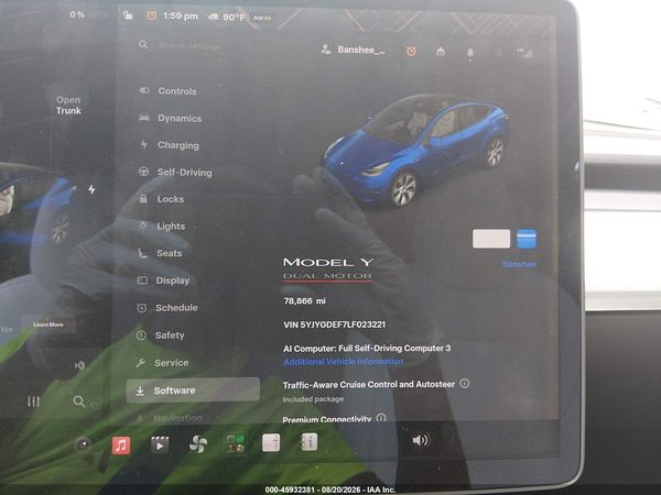 2020 TESLA MODEL Y