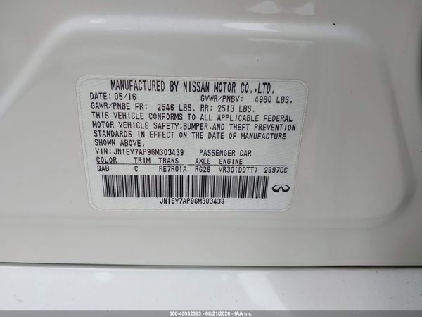 2016 INFINITI Q50 3.0T PREMIUM
