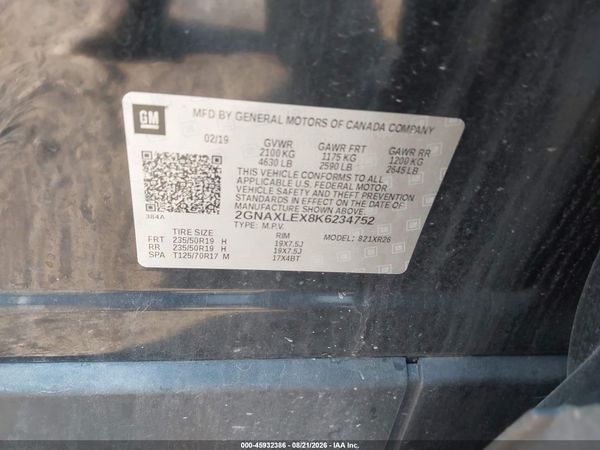 2019 CHEVROLET EQUINOX LT — I9
