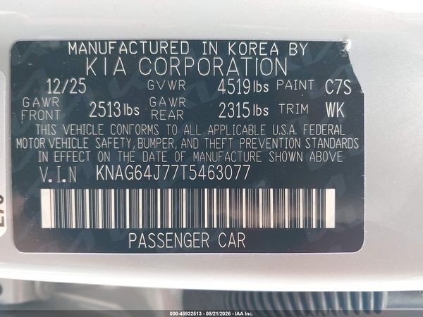 2026 KIA K5 GT-LINE AWD