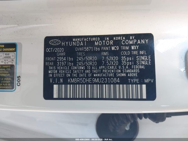 2021 HYUNDAI PALISADE LIMITED