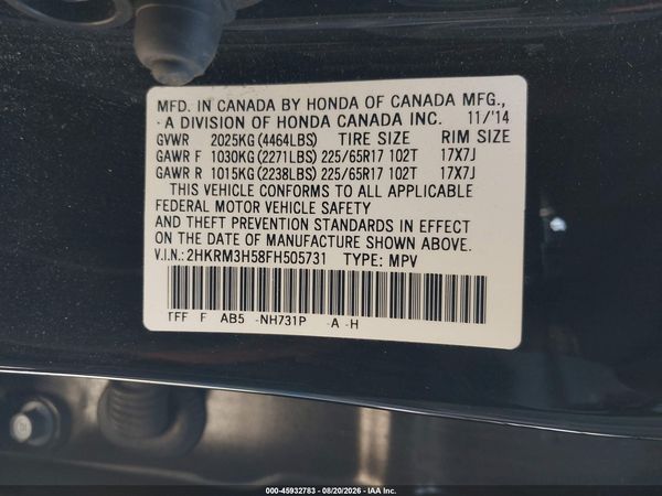 2015 HONDA CR-V EX