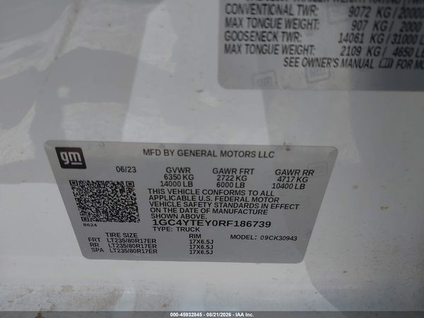 2024 CHEVROLET SILVERADO 3500HD 4WD  LONG BED LT — I9