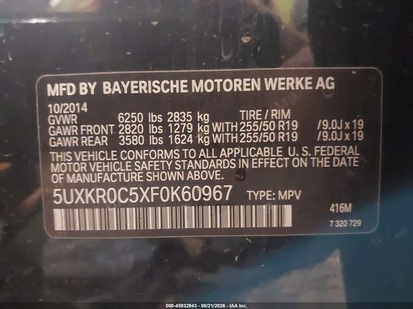2015 BMW X5 XDRIVE35I
