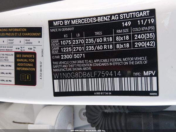 2020 MERCEDES-BENZ GLC 300 GLC300