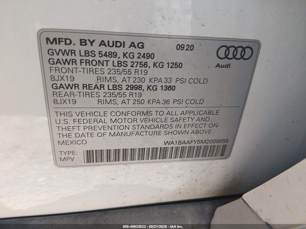 2021 AUDI Q5