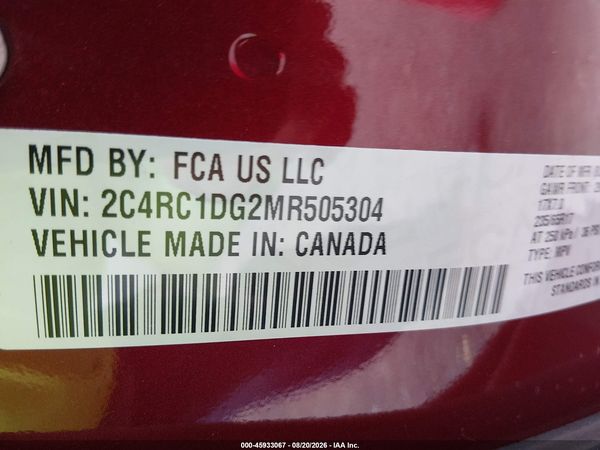 2021 CHRYSLER VOYAGER LXI — I9