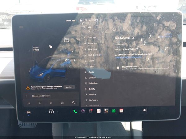 2023 TESLA MODEL 3 REAR-WHEEL DRIVE