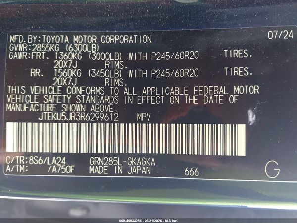 2024 TOYOTA 4RUNNER LIMITED