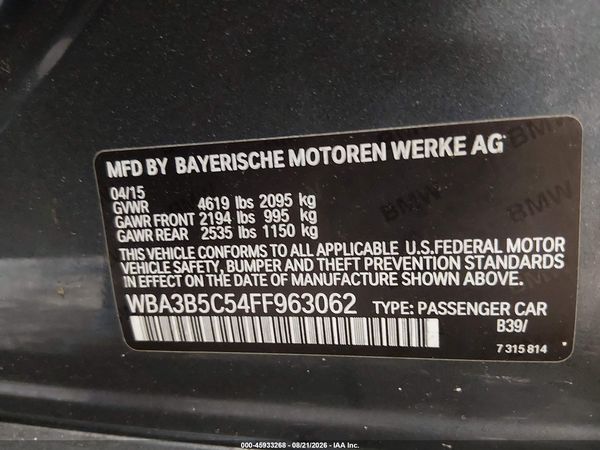 2015 BMW 328I XDRIVE