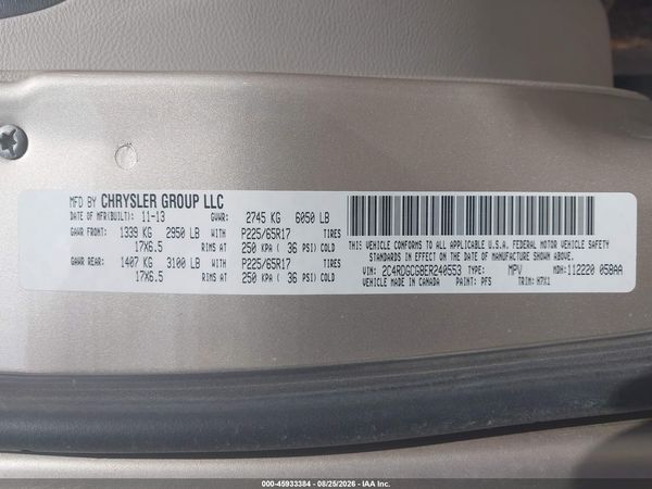 2014 DODGE GRAND CARAVAN SXT