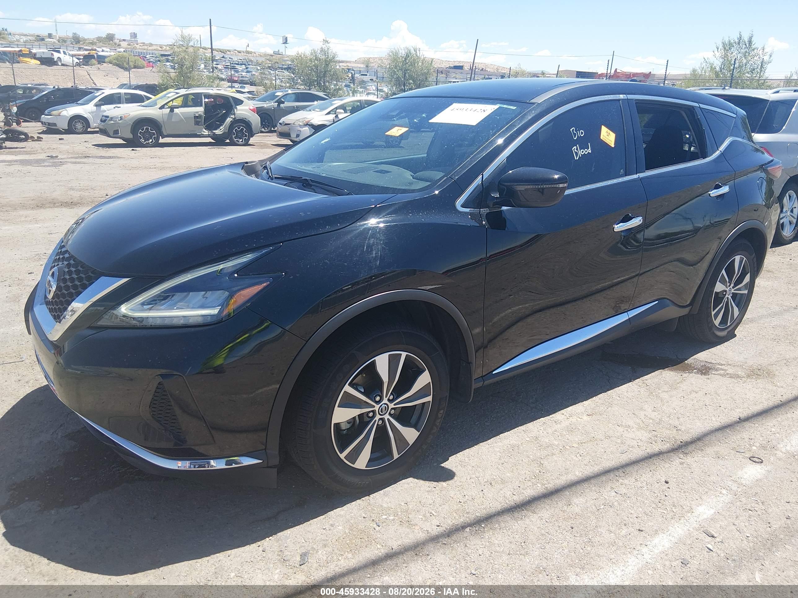 2020 NISSAN MURANO S FWD — I2