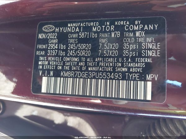 2023 HYUNDAI PALISADE CALLIGRAPHY