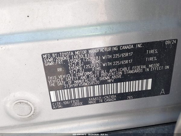 2024 TOYOTA RAV4 LE