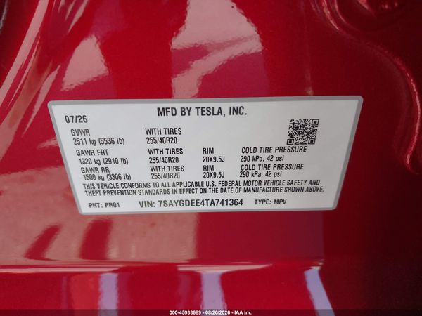 2026 TESLA MODEL Y