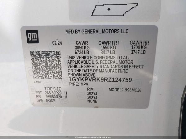 2024 CADILLAC LYRIQ SPORT W/1SJ