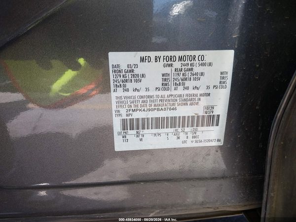 2023 FORD EDGE SEL — I9