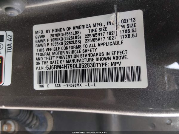 2013 HONDA CR-V EX-L