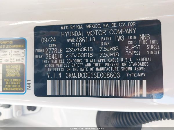 2025 HYUNDAI TUCSON SEL